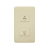 Royu WH213 2-Gang Telephone Modular Jack (Classic) | Royu by KHM Megatools Corp.